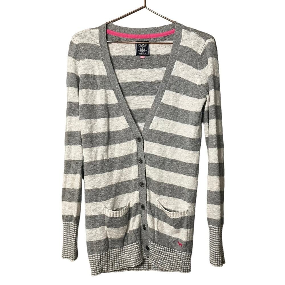 Pink Victoria's Secret Cardigan Gray and White - Size Small